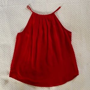Joie sleeveless red blouse